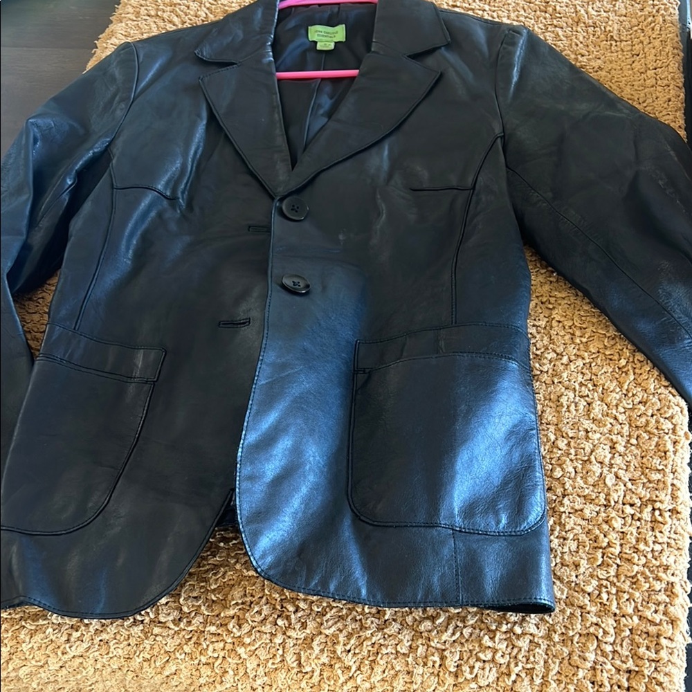 John Carlisle Essentials Black Leather Jacket